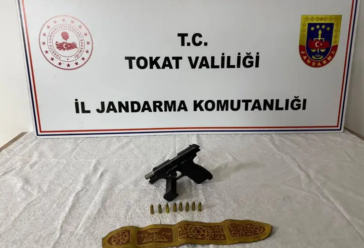 Tokat'ta tarihi eser operasyonunda 1 zanlı yakalandı