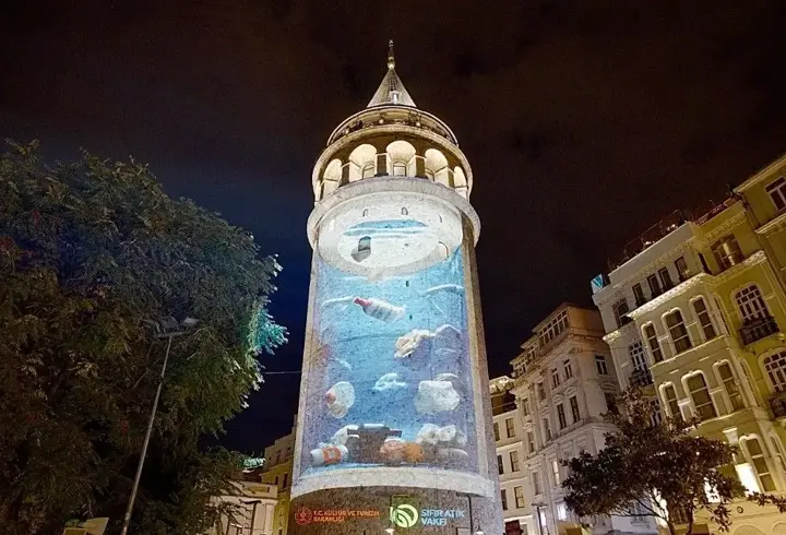 Galata Kulesi’nden ‘Sıfır Atık’ mesajı