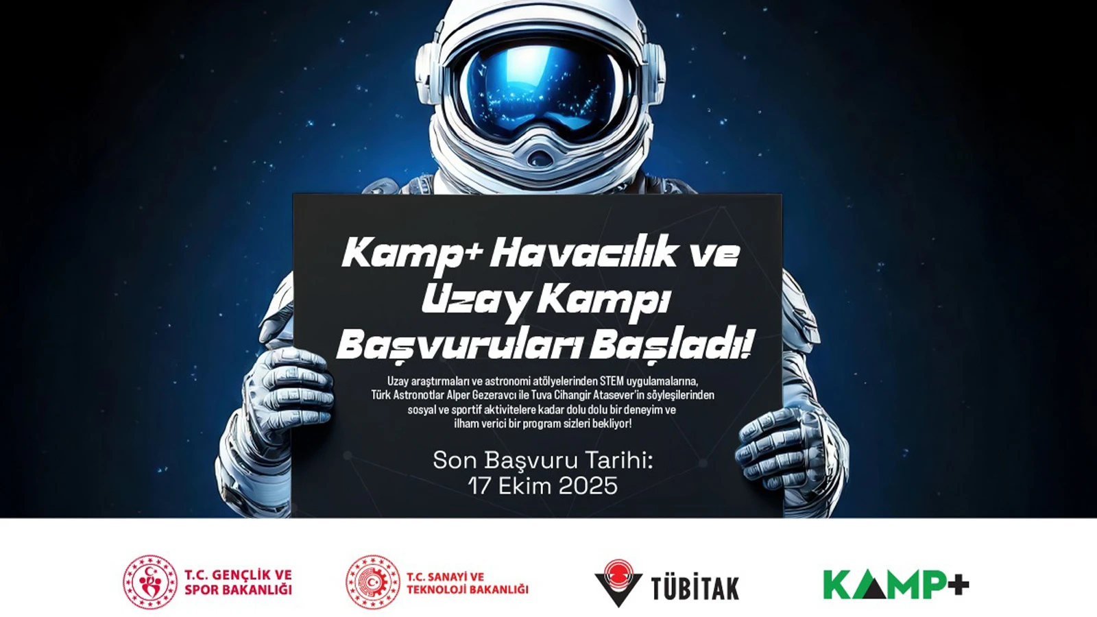 'KAMP+ Havacılık ve Uzay Kampı' başvuruları başladı; 400 genç kabul edilecek