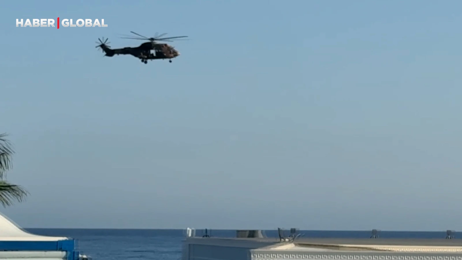 Girne’deki feribot faciasında kayıp 18 kişiyi arama çalışmaları havadan destekli devam ediyor