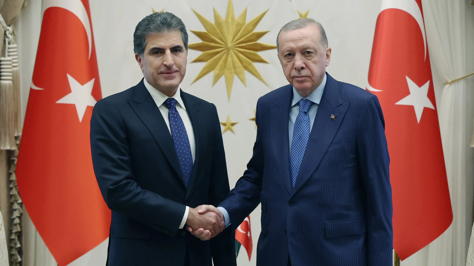 Cumhurbaşkanı Erdoğan, IKBY Başkanı Barzani'yi kabul etti