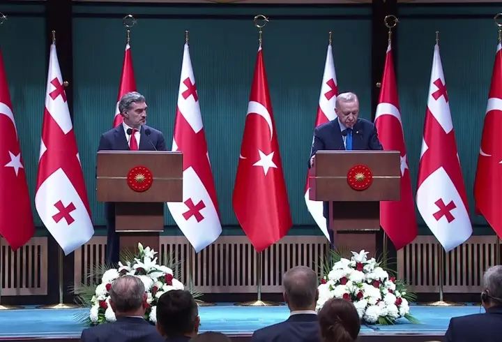 SON DAKİKA... Gürcistan Cumhurbaşkanı Ankara'da: Erdoğan ve Kavelashvili ortak basın toplantısında konuşuyor