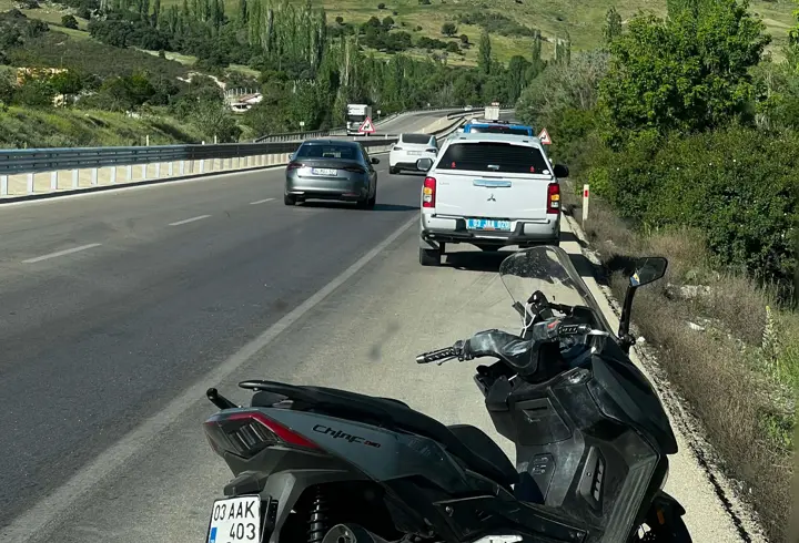 Afyonkarahisar'da motosiklet kazası: 1 ölü, 1 yaralı
