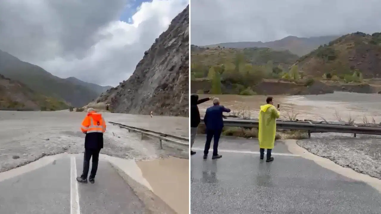 Erzincan’da Sağanak Sele Neden Oldu: Erzurum Kara Yolu Tek Yönlü Ulaşıma Kapatıldı