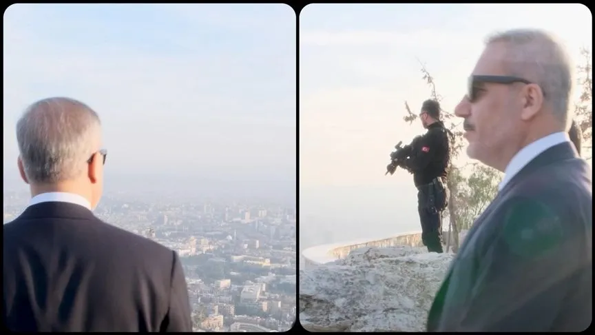 Dışişleri Bakanı Fidan, Suriye'de Kasyun Dağı'ndan Şam'ı seyretti
