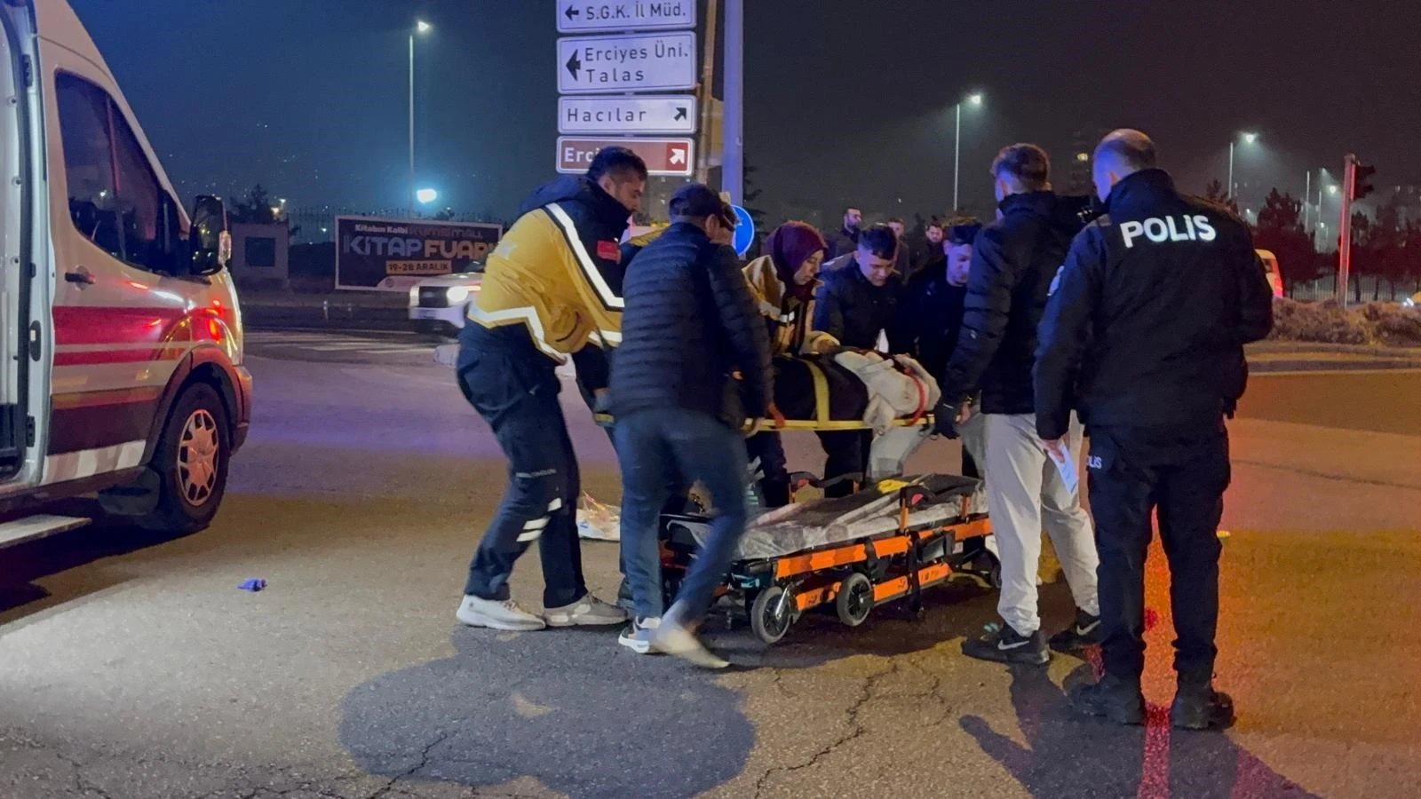 Kayseri'de otomobil ile motosiklet çarpıştı: 1 yaralı