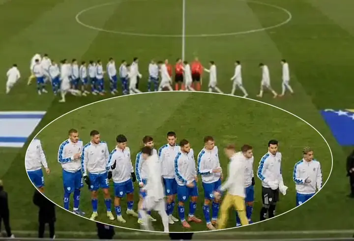 Bosna Hersek'in genç yıldızları, İsrailli oyuncuların elini sıkmadı