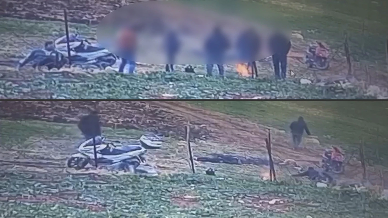 İlginç görüntü Adıyaman'dan geldi: 6 arkadaş tek tek yere yığılıp süründü!