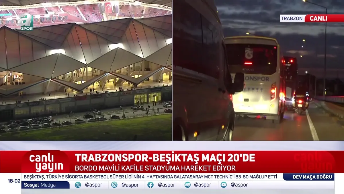 Trabzonspor Kafilesi Dev Maç İçin Akyazı'ya Hareket Etti