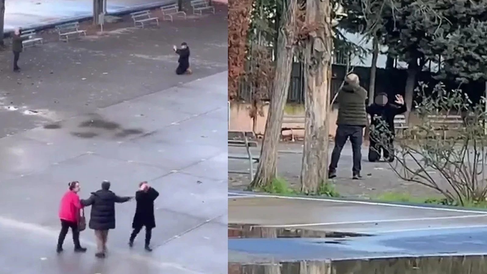 Okul bahçesindeki rehine krizinde baba serbest bırakıldı, şantajcı tutuklandı