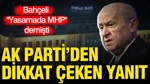 Bahçeli'nin "Yasamada MHP" Sözlerine Ak Parti'den Dikkat Çeken Yanıt