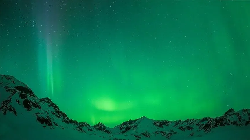 Alaska semalarında ''Kuzey Işıkları'' görsel şölen sundu