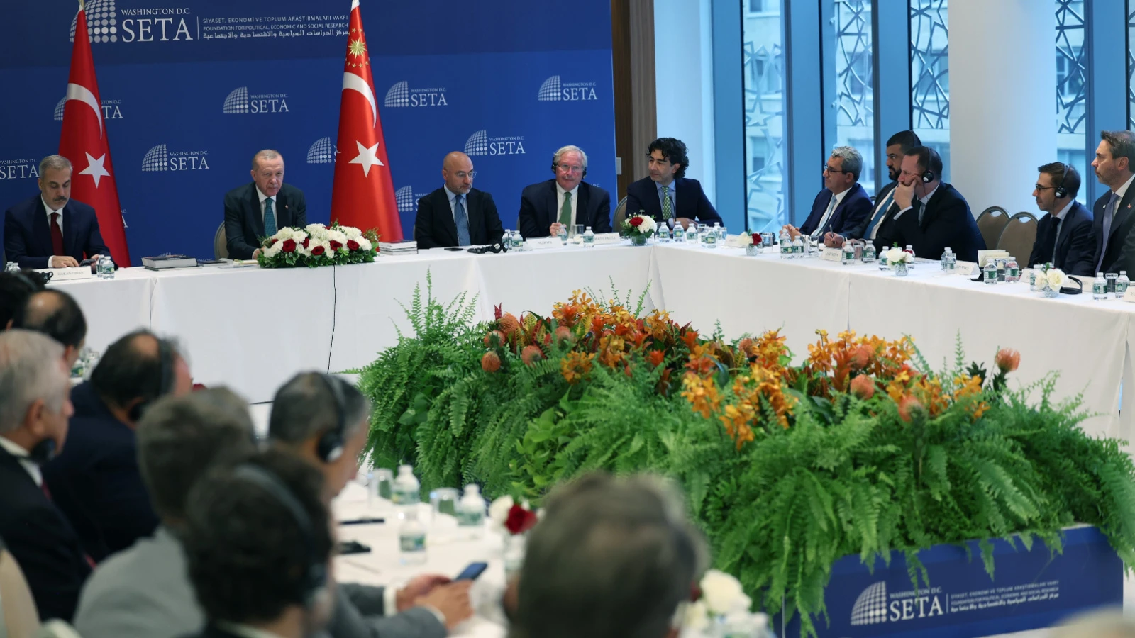 Cumhurbaşkanı Erdoğan, ABD'li düşünce kuruluşu temsilcilerini kabul etti