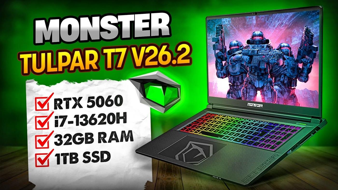 Monster Tulpar T7 V26.2 Dizüstü Bilgisayar İnceleme