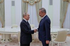 Dışişleri Bakanı Hakan Fidan Moskova'da Rusya lideri Putin'le görüştü