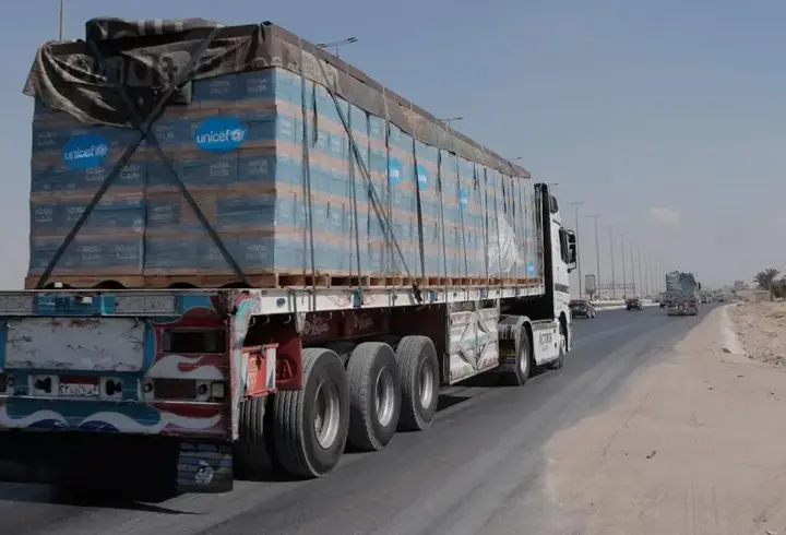 Yardım tırları 81 gün sonra Gazze'ye girdi