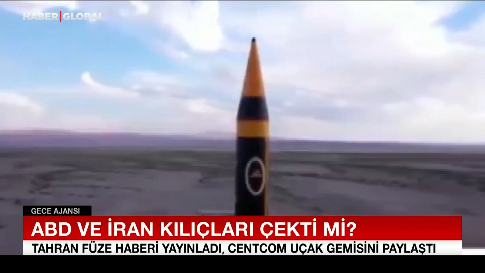 Tahran füzeleri yayınladı, ABD uçak gemisini paylaştı