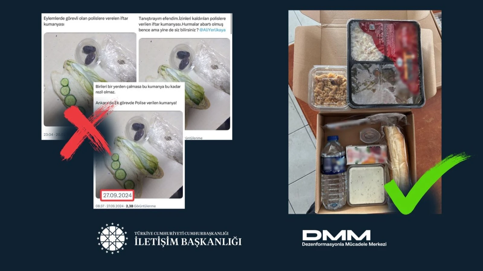 DMM'den polislere verilen iftar kumanyasıyla ilgili iddialara yalanlama