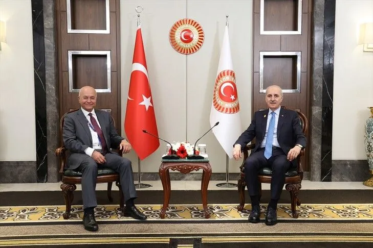 TBMM Başkanı Kurtulmuş, BM Mülteciler Yüksek Komiseri Salih ile görüştü