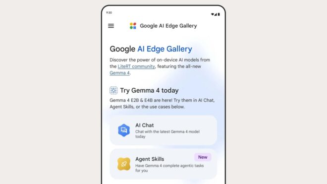 Google AI Edge Gallery, “Gemma 4” desteğiyle güncellendi