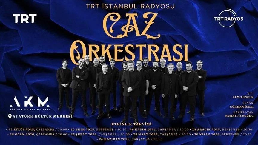 TRT İstanbul Radyosu Caz Orkestrası AKM'de konser verdi