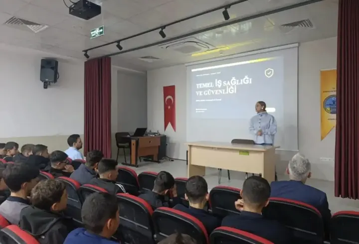 Keban'da Öğrencilere İş Sağlığı Ve Güvenliği Eğitimi Verildi