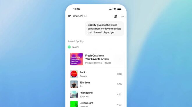 ChatGPT için Apple Music entegrasyonu geliyor