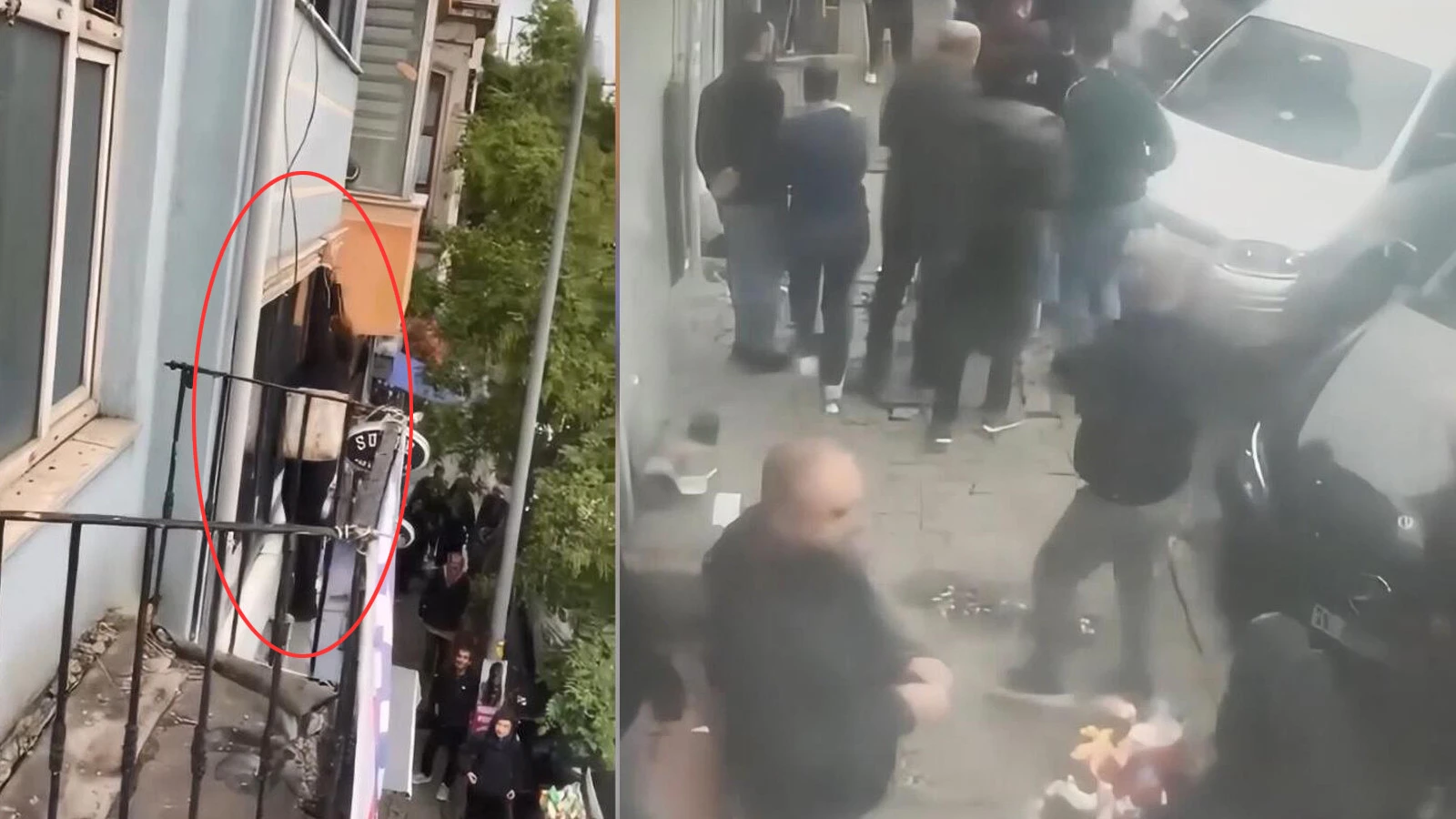 Otel Tabelasına Tutunup 'İmdat Polis Yok Mu' Diye Bağırdı: Yardım Beklerken Yere Çakıldı