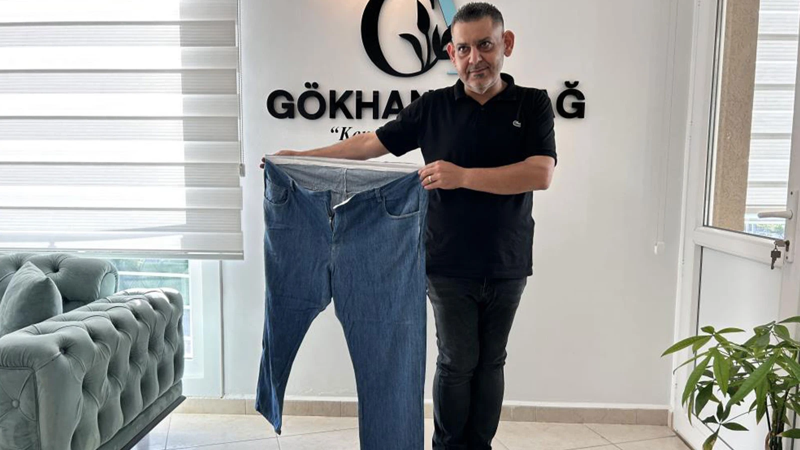 Diyet ve sporla 9 ayda 77 kilo verdi; 162'den 85'e düştü