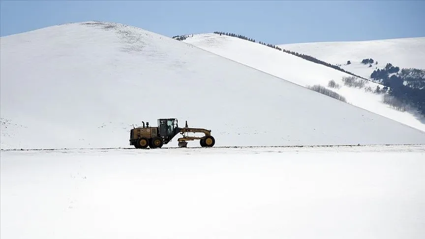 Ardahan ve Kars'ta kar ve soğuk hava etkili oldu