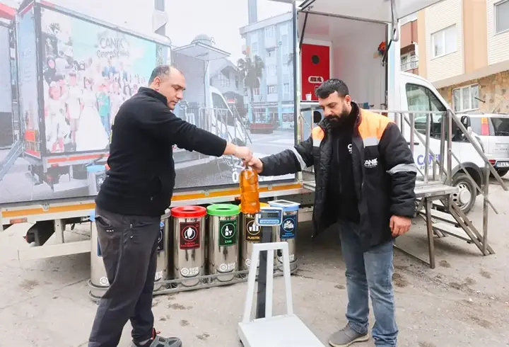 Canik'te 5 ton atık geri dönüşüme kazandırıldı 