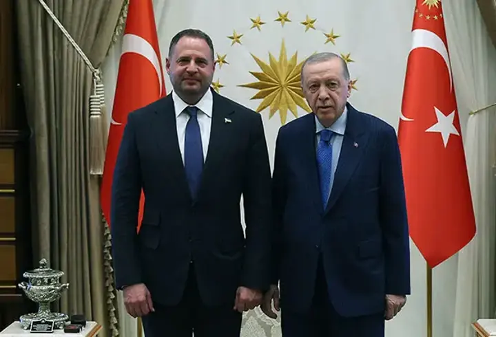 Cumhurbaşkanı Erdoğan, Ukrayna Devlet Başkanlığı Ofisi Başkanı'nı kabul etti.