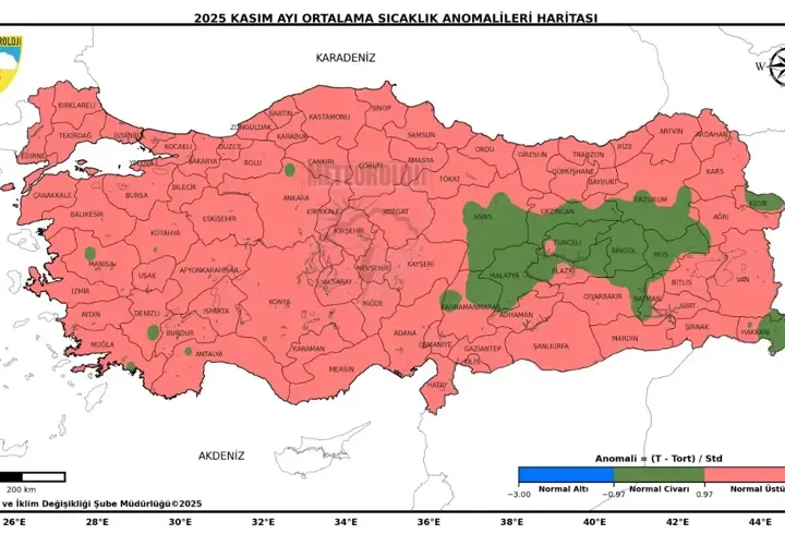Son 55 yılın en sıcak 3'üncü kasım ayı yaşandı