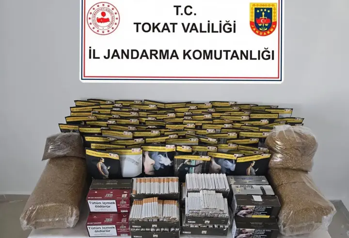 Tokat'ta kaçak tütün operasyonu: 2 gözaltı