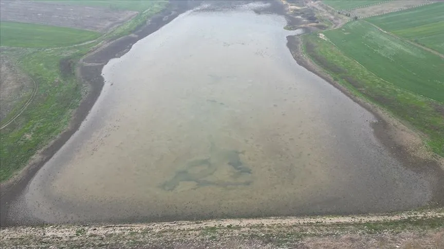 Tekirdağ'da kuruyan gölet yağışlarla yeniden doluyor