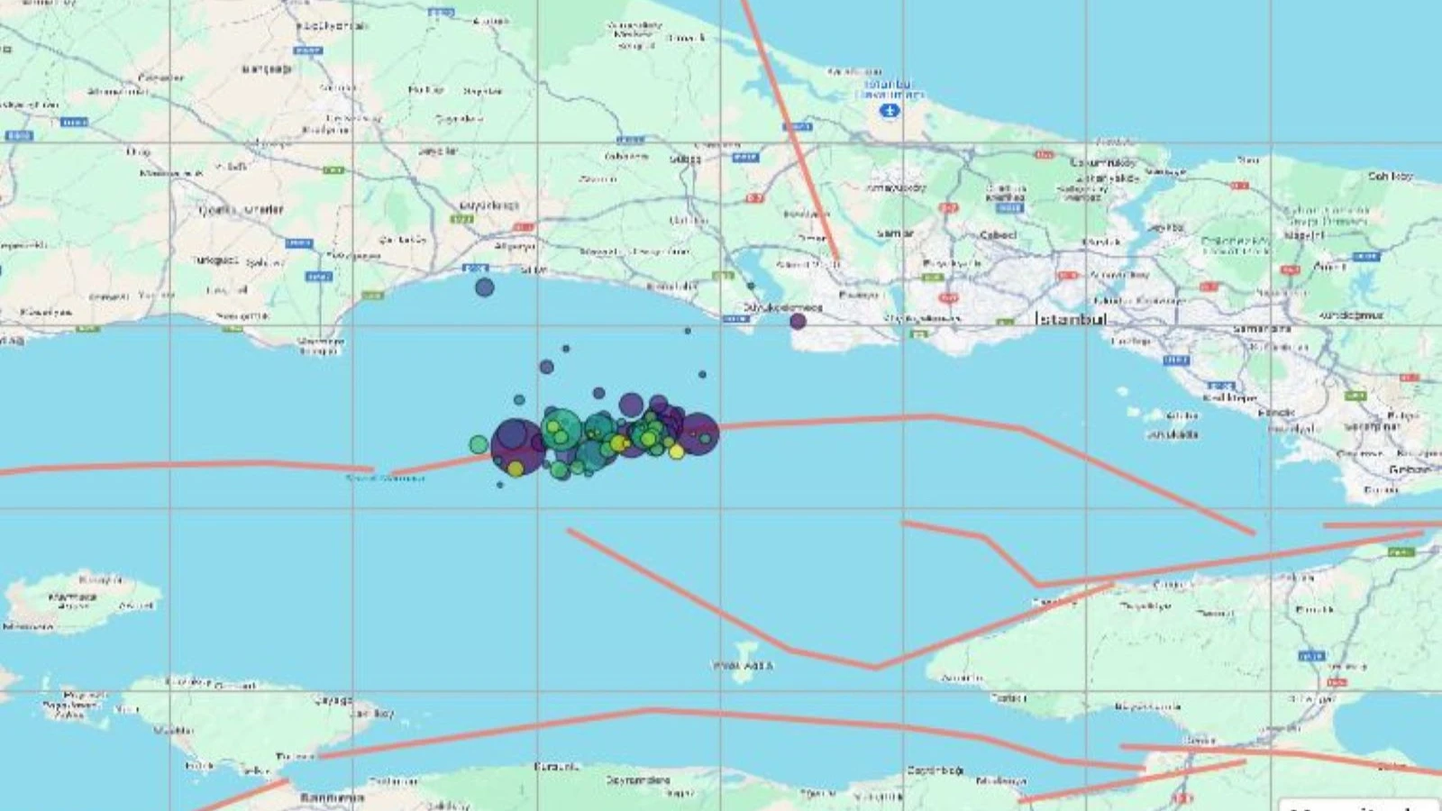 EMSC, 6.2'lik Marmara Depremi'nin detaylarını yayınladı