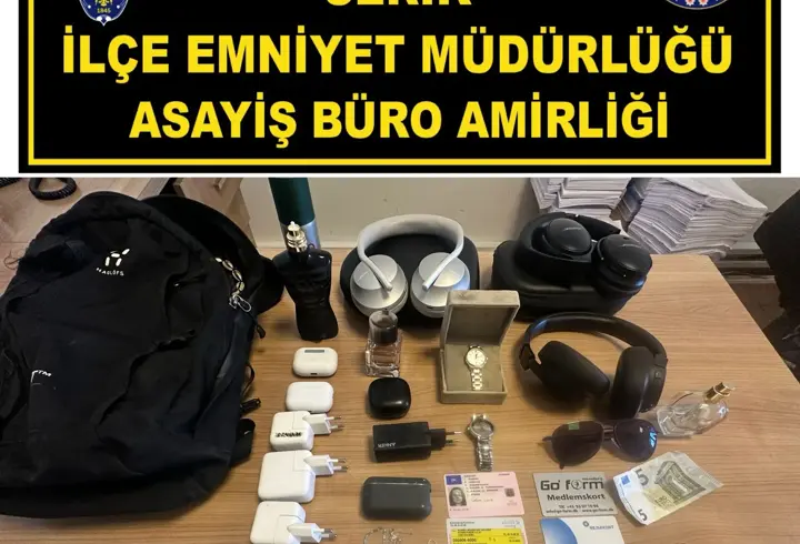 Serik'te hırsızlık yaptığı belirlenen zanlı tutuklandı