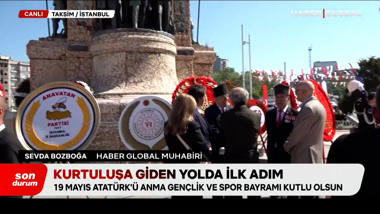 İstanbul'da 19 Mayıs coşkusu: Kutlamaların adresi Taksim Meydanı