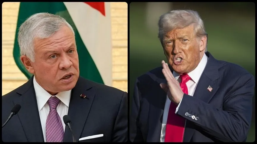 Ürdün Kralı 2. Abdullah ile Trump bölgesel gelişmeleri görüştü
