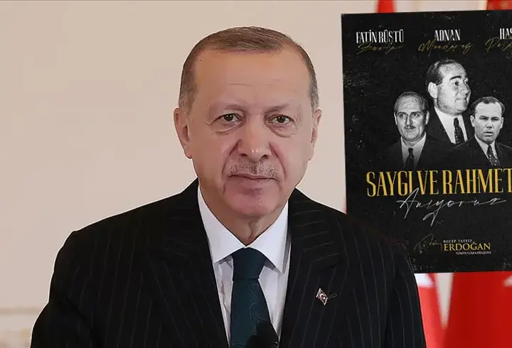 Cumhurbaşkanı Erdoğan; Menderes, Zorlu ve Polatkan'ı andı