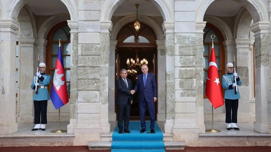 Cumhurbaşkanı Erdoğan, Kamboçya Başbakanı Manet'i Kabul Etti