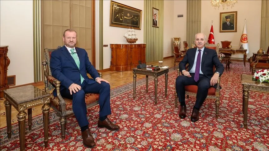 TBMM Başkanı Kurtulmuş, RTÜK Başkanı Daniş'i kabul etti