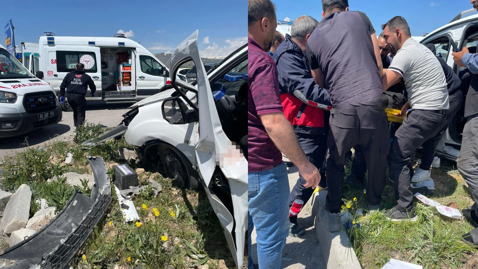 Van'da otomobiller çarpıştı: 4 can kaybı