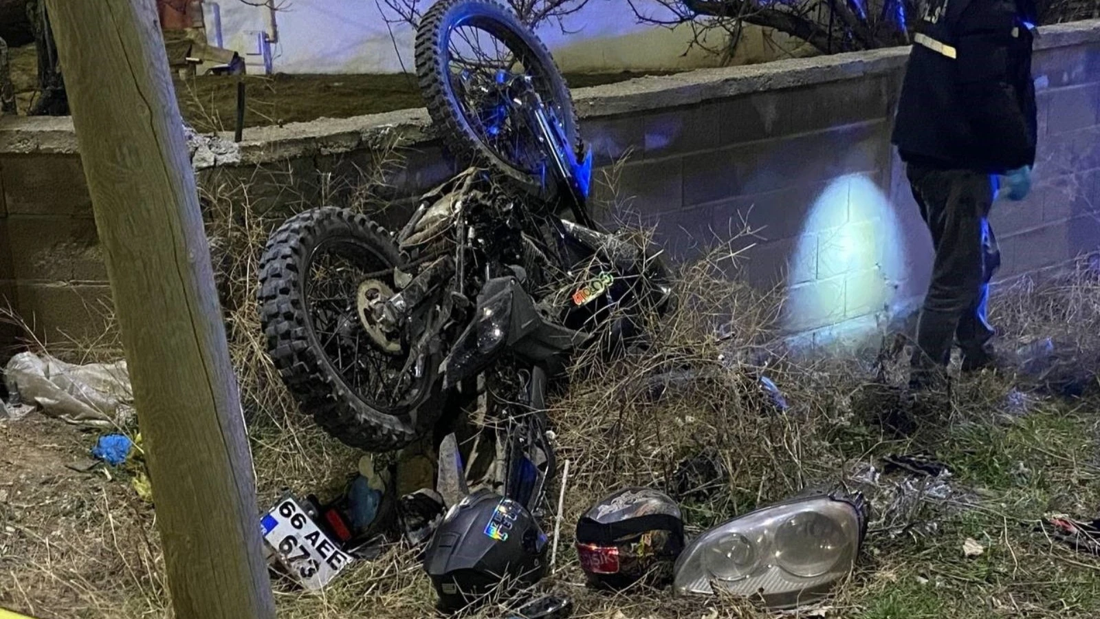 Yozgat'ta motosiklet otomobille çarpıştı: 1 ölü