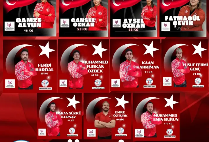 Dünya Şampiyonası’nda milli halterciler 2’si altın 5 madalya kazandı
