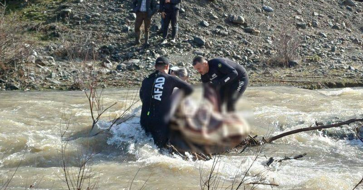 Kayıp kadın dere yatağında ölü bulundu