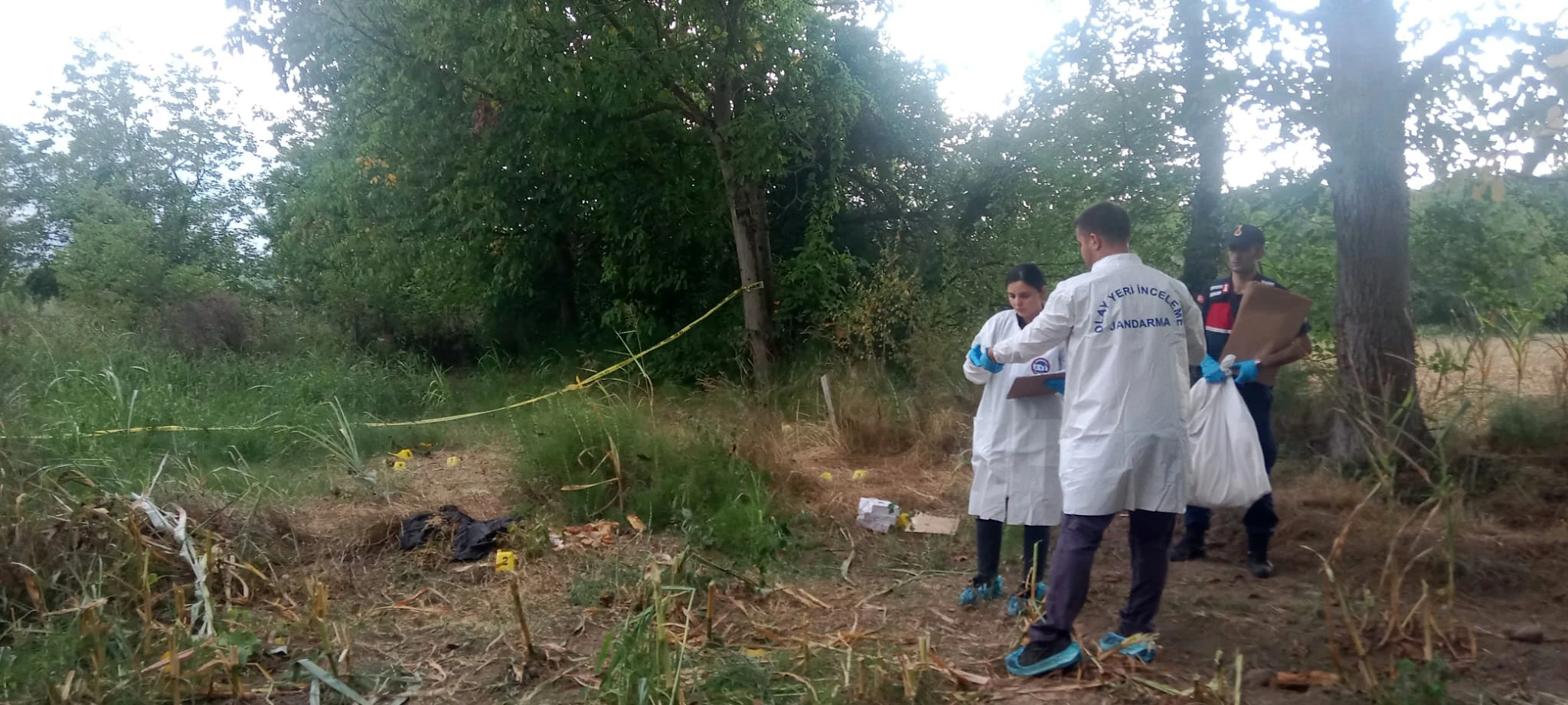 Tarlada bulunan kafatası ve kemikler ekipleri harekete geçirdi