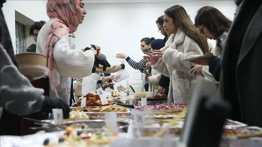 Avusturya'nın başkenti Viyana'da Gazze için kermes düzenlendi