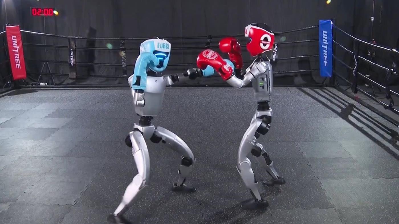 Film gerçek oldu: İnsansı robotlar boks için ringe çıkıyor