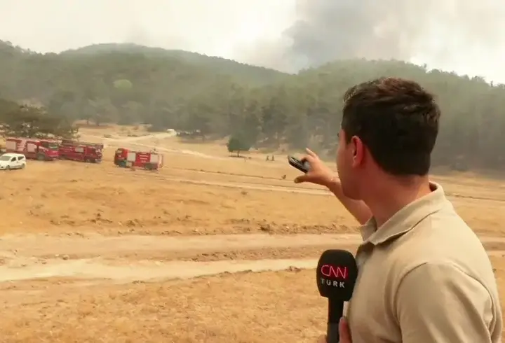 CNN TÜRK bölgede: İşte Eskişehir orman yangınında son durum